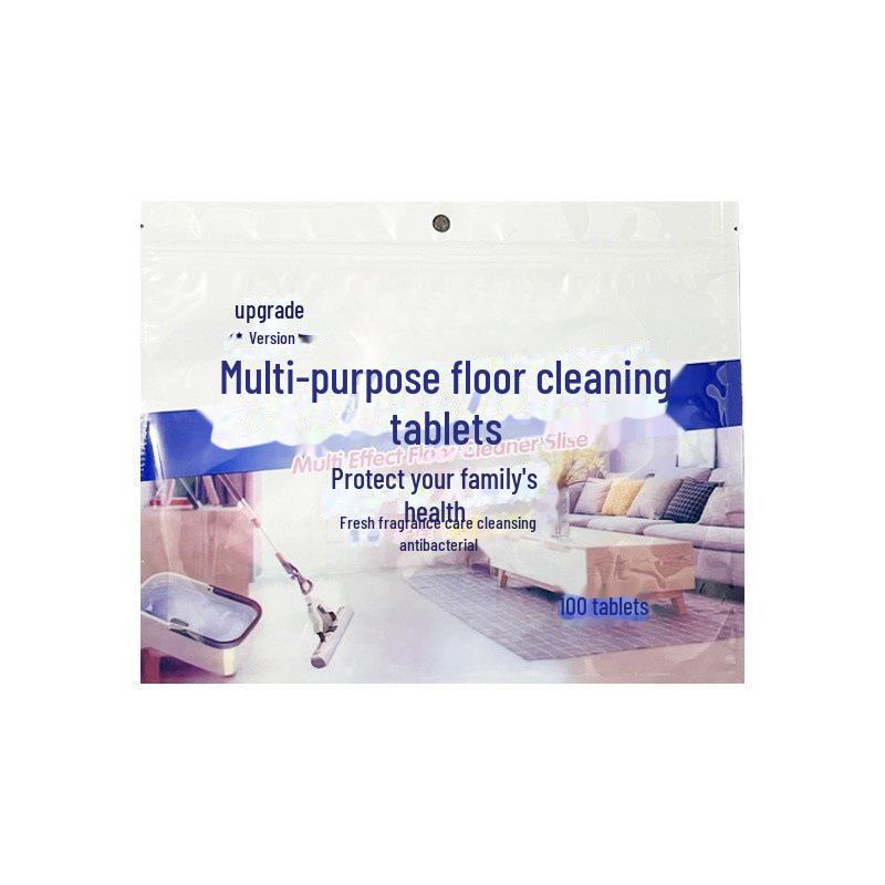 

Таблетки для чистки плитки и деревянных полов с многофункциональным эффектом: Дезодорирующий, дезактивирующий и осветляющий раствор 100 pieces