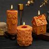 3D Honeycomb Column Silicone Candle Mold DIY Flower Bee Honey Pot  Bee House Designs Candles Plaster Crafts Cute Home Decor