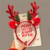 1PC Christmas Headbands Gift Xmas Hair Accessories Headband Cosplay Girls Reindeer Antlers Hairband Merry Christmas Decorations