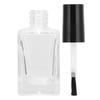 Transparent Empty Nail Polish Bottle with Cap Brush Clear Nail Polish Container 10ml