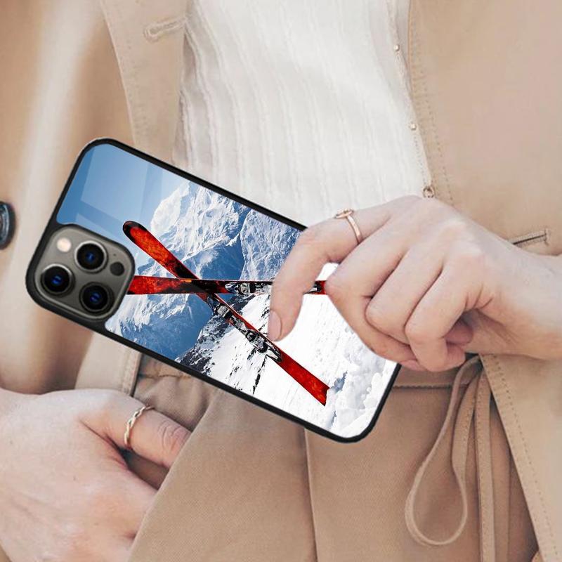 Ski Neige Snowboard Magnetic Phone Case For APPLE iPhone 17 Air 16 14 13 12 Pro Max 15 Plus Wireless Charge With MagSafe Cover