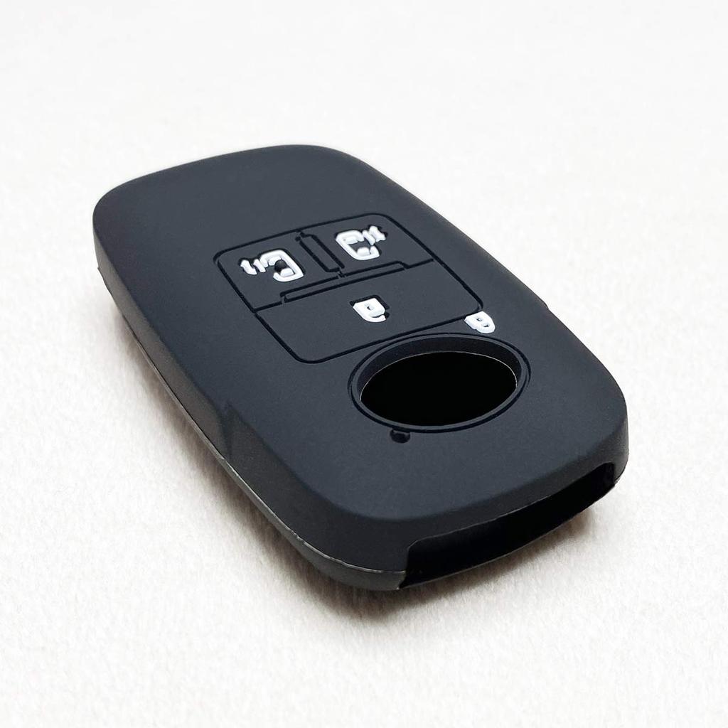 IKT Smart Key Silicone Cover for Daihatsu and Toyota Cars, 4 Buttons, Black/New Tanto