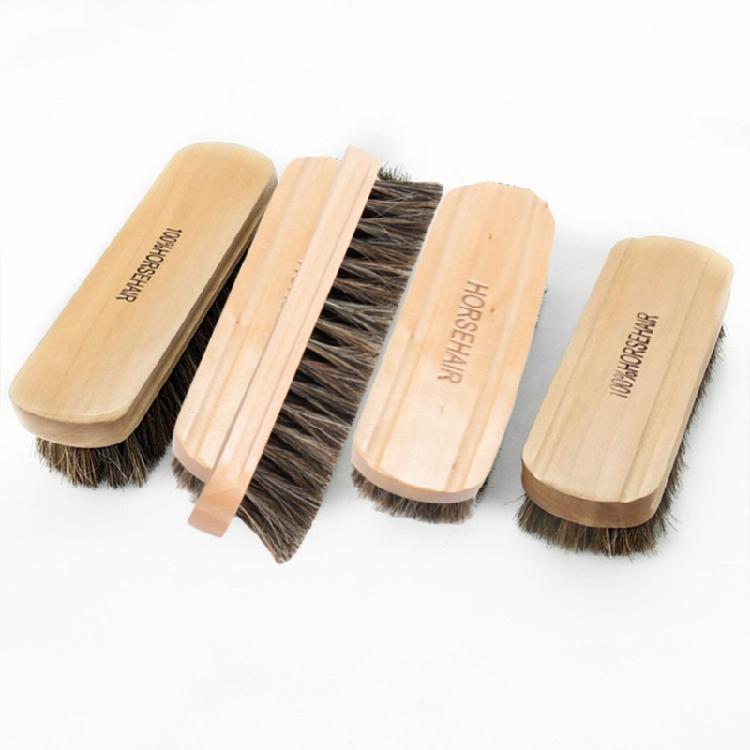 Car Polishing Brush Multifunctional Car Cleaning Brush Horsehair Bristles Brush for Car Interior Seats Handle Cleaning