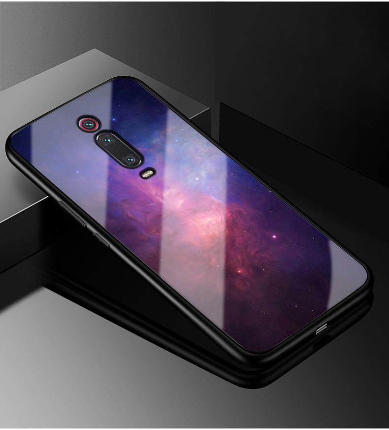 Tempered Glass Case for Xiaomi Redmi K20 Pro 7A Note 8T 8 7 6 5 Pro Plus 6A Pocophone F1 Mi A2 Lite 9T Pro Mi9 SE Mi8 Lite Cover