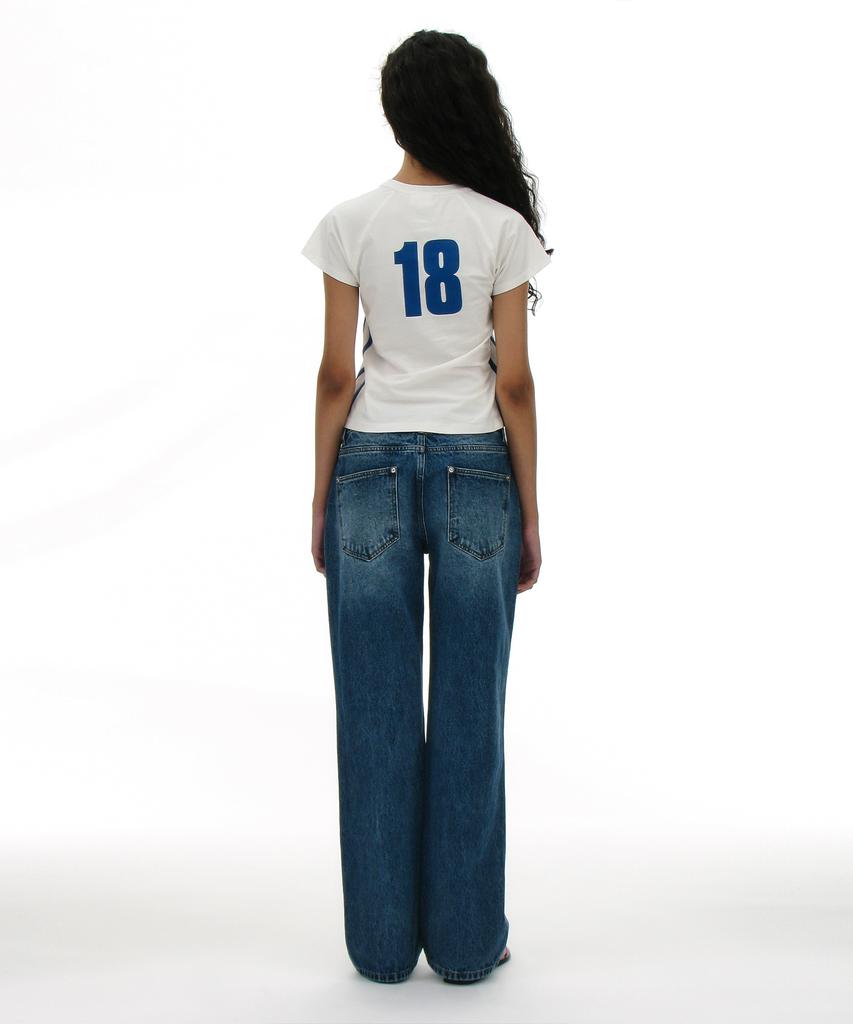 PARTIMENTO WOMEN Numbered Printed Tee_White