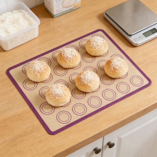 Silicone Baking Mat Liner Safe Heat Resistant Reusable Dishwasher 0.7mm Non-Stick Oven Baking Sheet