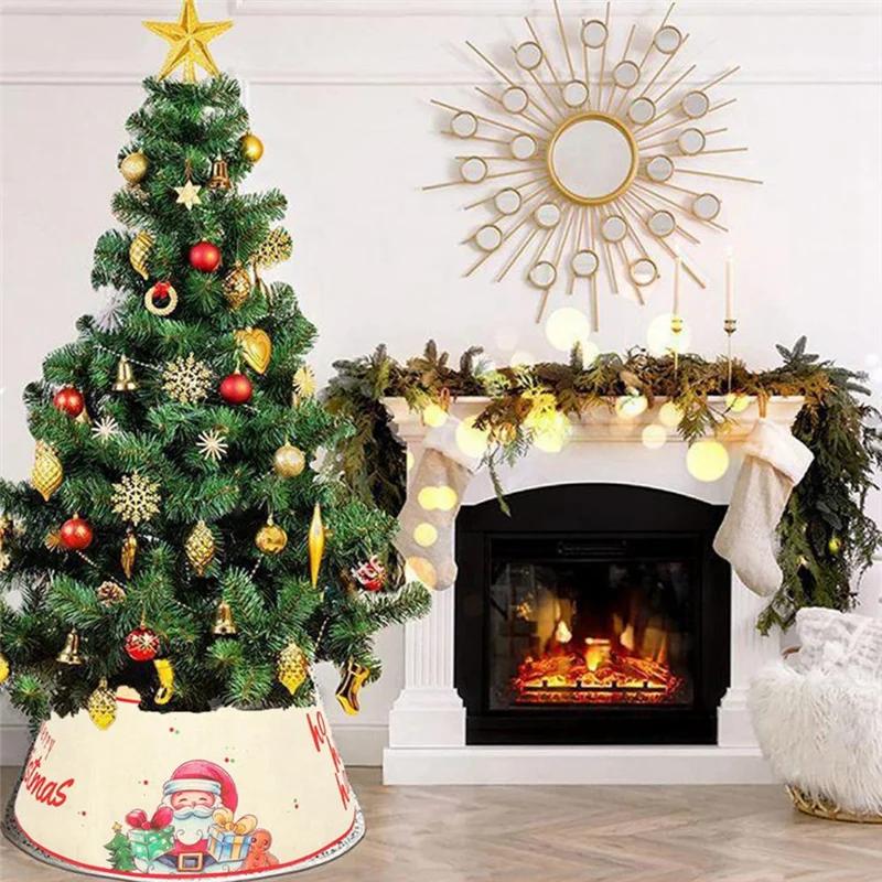 Christmas Tree Collar Christmas Tree Skirt Xmas Tree Base Cover Tree Skirts Xmas Ornaments for Christmas Tree Home Decorations