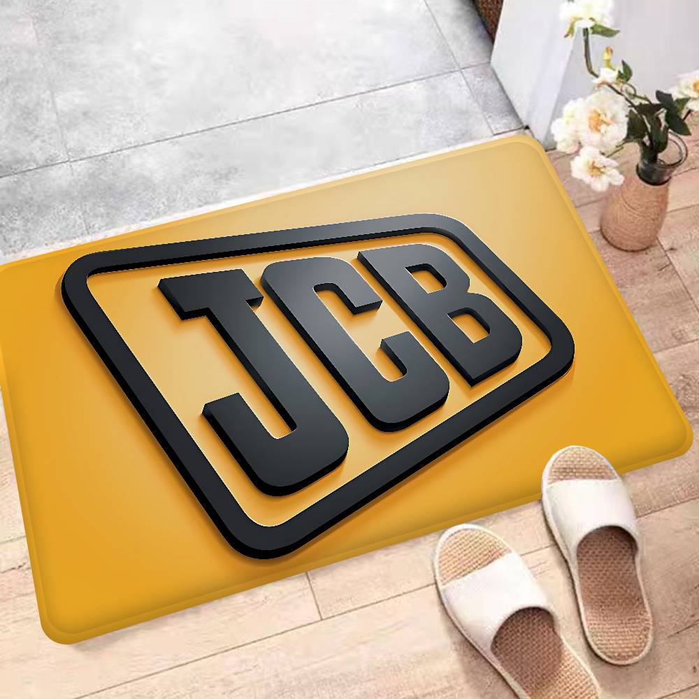 Excavator J-JCB Logo Floor Mat Non-Slip Laundry Room Mat Laundry Decor Balcony Child Living Room Household Carpets
