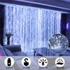 LED Copper Wire Curtain String Lights 3x3m Remote USB Powered Dorm Window Decor
