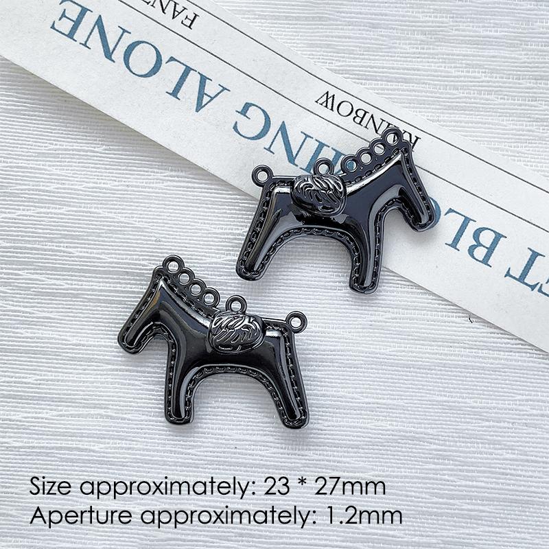1Pcs Cute Simple Horse Animal Pendant Charms For Handmade Jewelry Making Necklace Earrings Bracelet Diy Accessories Supplies