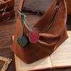 1 Piece Multi Functional Faux Leather Bookmark with Floral Patterns Page Number Marking Student Stationery Bookmarks