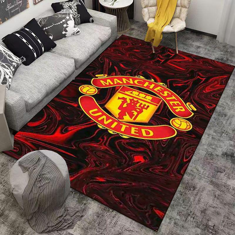 Tappetino per pavimenti design Manchester United, adatto come tappetino antiscivolo per il soggiorno o il divano della camera da letto