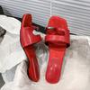 2026 New Women's Summer Casual Outdoor Wear One-line Sandals Fruitproof Jelly Shoes Beach Shoes Flat Slippers for Women