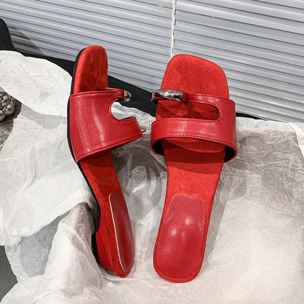 2026 New Women's Summer Casual Outdoor Wear One-line Sandals Fruitproof Jelly Shoes Beach Shoes Flat Slippers for Women