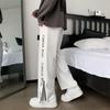 Streetwear Men Trousers Fashion Zipper Split Straight Men's Sports Cargo Pants