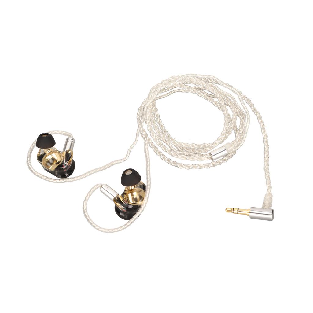 Wired Monitor Earbuds Crisp Treble Powerful Bass Pure Copper Unit Monitor Earphone with Detachable Cable