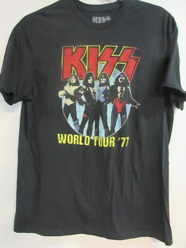 ОФИЦИАЛЬНЫЙ МЕРЧ ГРУППЫ KISS ТУР 77 КОНЦЕРТ МУЗЫКА ОЧЕНЬ БОЛЬШОЙ (большой) Футболка Unisex XXXXL