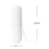Travel Portable Toothbrush Box Toothpaste Holder Cup Bathroom Products (White)