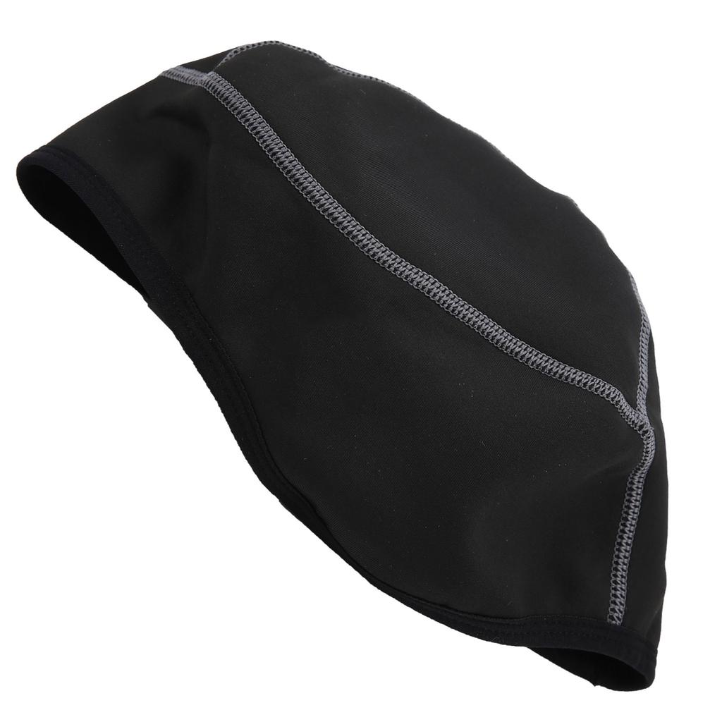 Cycling Skull Cap Windproof Thermal Bicycle Hat Cap with Glasses Hole Riding AccessoryBlack