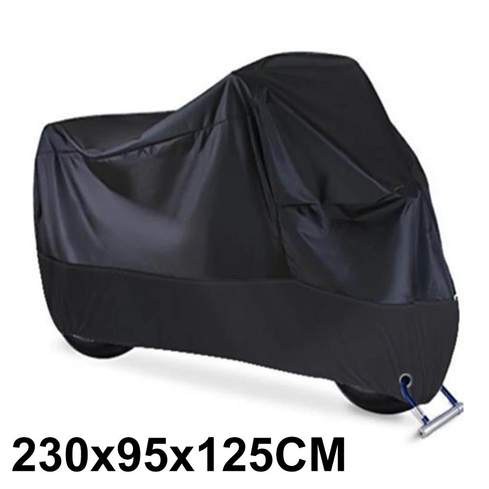 Waterproof Dustproof UV Resistant Outdoor Indoor Motorcycle Cover 190T Fabric Scooter Motorbike All Season Protection