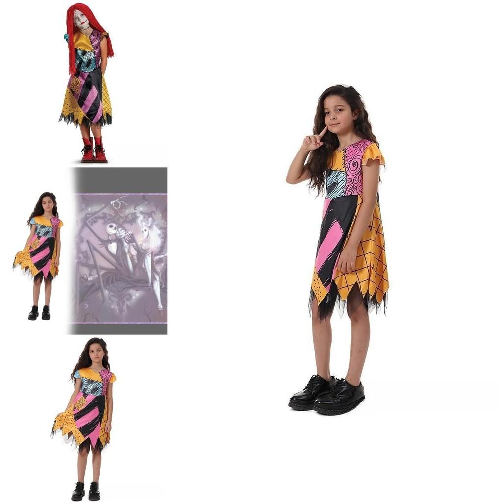 The Nightmare Before Christmas Sally Girl Costume For Halloween And Christmas Themed Parties