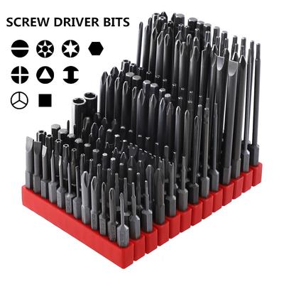 Lot de 12 embouts de tournevis magnétiques en alliage S2 1/4" Hex 50 75 100 mm PH pour tournevis électrique, jeu d'outils à main