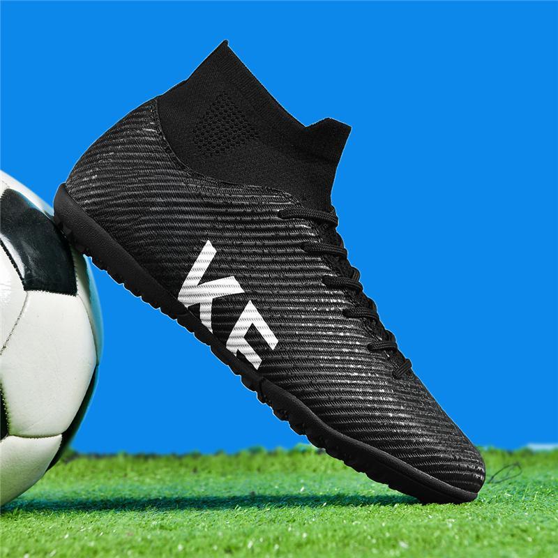 34-46 Men's/ Women's Football Boots Youth Artificial Grass Training Nails TF Microfiber Mesh Breathable Football Shoes Children's Football Shoes