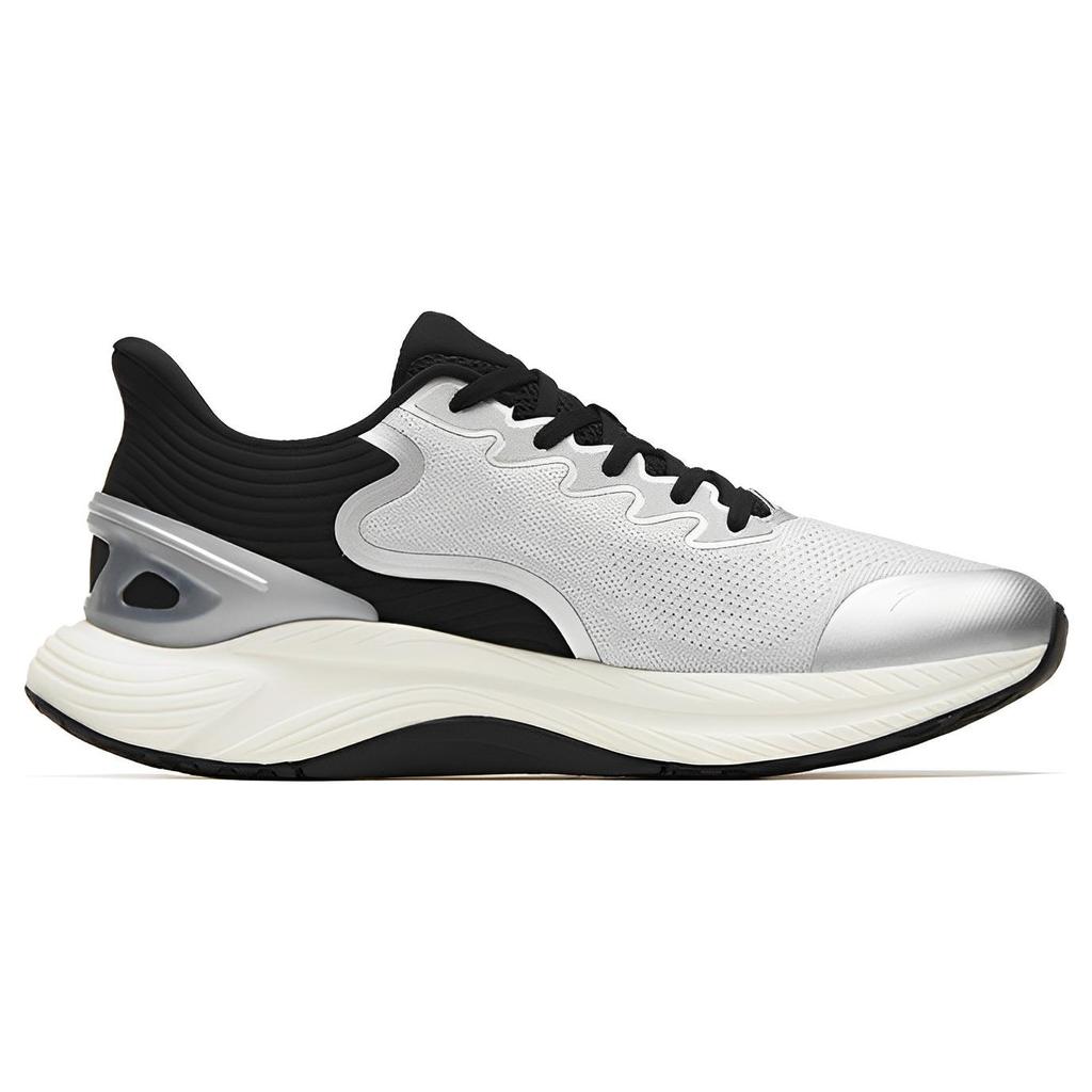 New Anta Gen 3.0 Anti Slip Wear Resistant Low Top Running Shoes Men's Silver Black 112315586-2