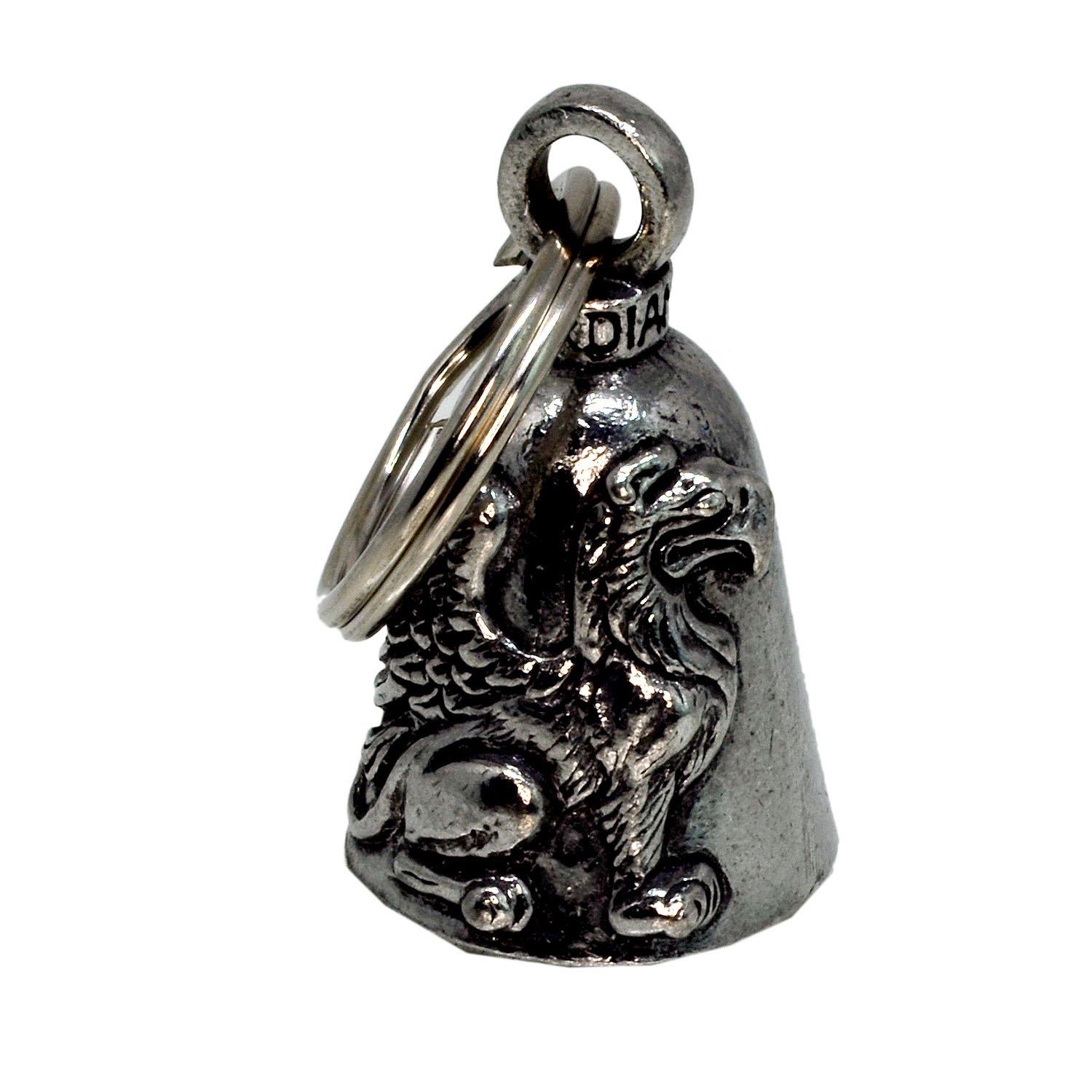 

Bell IN USA GUARDIAN BELL Griffin Biker Amulet Keychain Traffic Safety Bell Guardian USAMADE Amulet; AMGB-099
