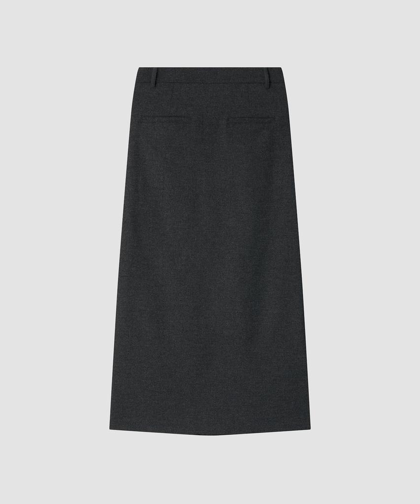 Deolil Ever Pleats Wool Skirt_Gray