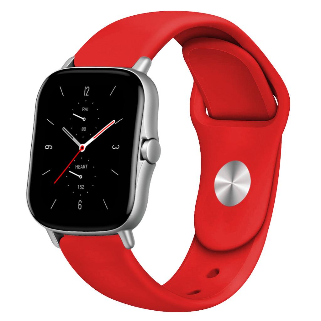 20mm/22mm Klockarmband För Amazfit GTS 4/3/2/2e/Mini/GTR 42mm/GTR 4/3 Pro Silikonarmband Amazfit helio/balance 2 bip 5 6 band