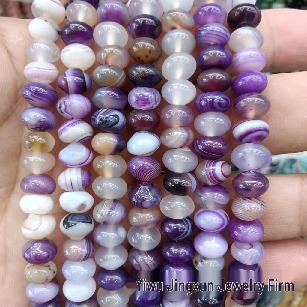 100 Natural Stone 5x8mm Abacus Beads for Jewelry Making – Bracelets & Necklaces
