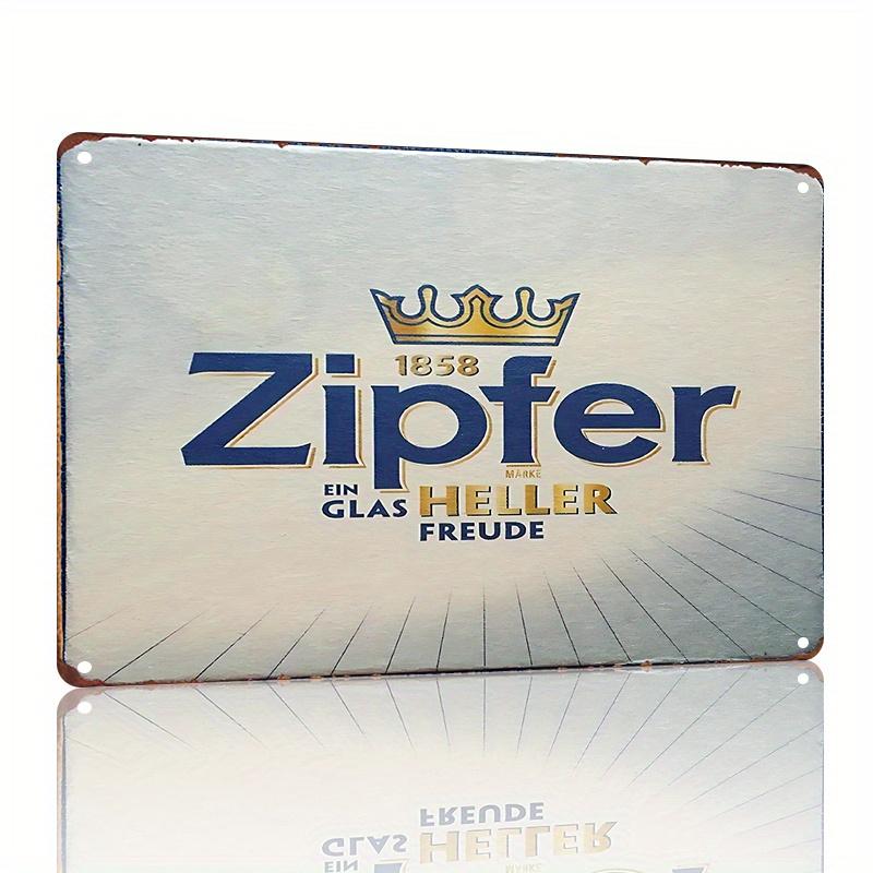 

HD Tin Sign Zipfer Vintage Beer Retro Metal Tin Sign for Bar Wall Decor 20x30cm（7.8x11.8inch）