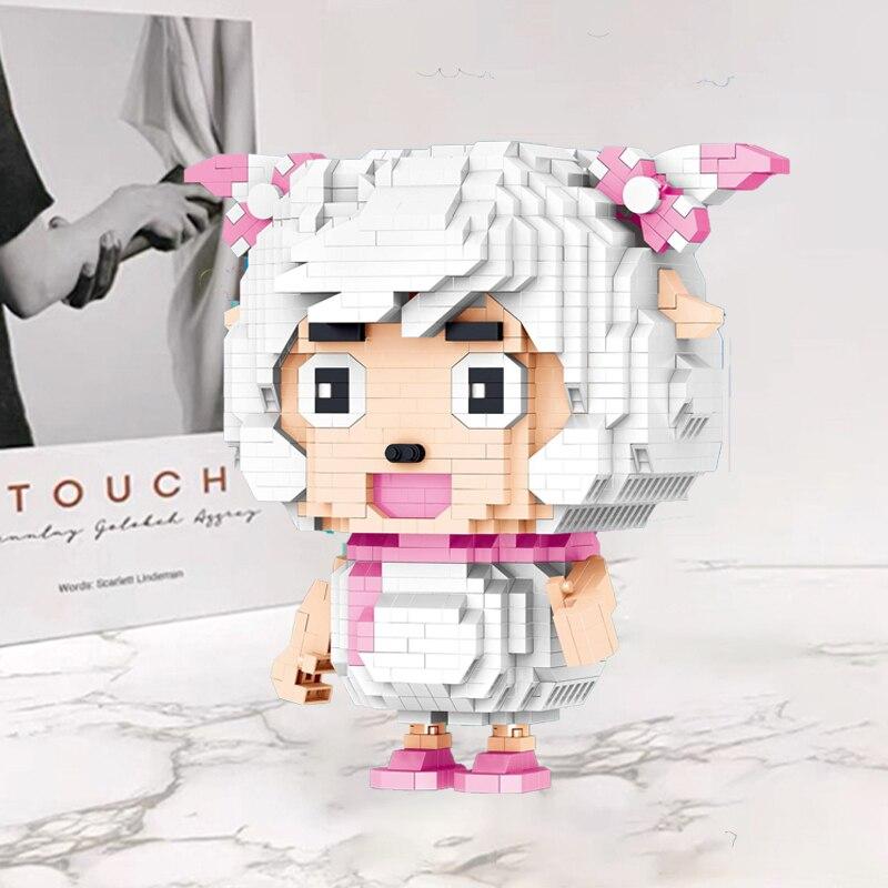 Lezi 8181 Pretty Smart Oaie Prost Lup Desene Animat Animal Monstru Pet Mini Blocuri de Diamante Cărămizi Jucărie de construcție pentru copii fără cutie