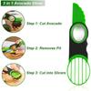 3 In 1 Avocado Slicer Cutter and Pitter Stainless Steel Avocado Peeler Fruit Slicer Kitchen Gadget for Avocado Kiwi Pitaya7