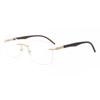 Rimless Square Gold Smartbuy Collection Harleigh Wm6501 C2 Fashion Unisex Eyeglasses