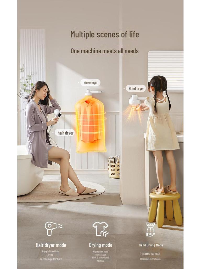 High-Speed Multi-Function Hair Dryer with Negative Ions - Protects Hair, High Power, Minimum Order of One Piece