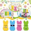 Rabbit Shape Easter Bunny Wood Signs Cartoon Home Table Decor Colorful Rabbit Decoration  Festival