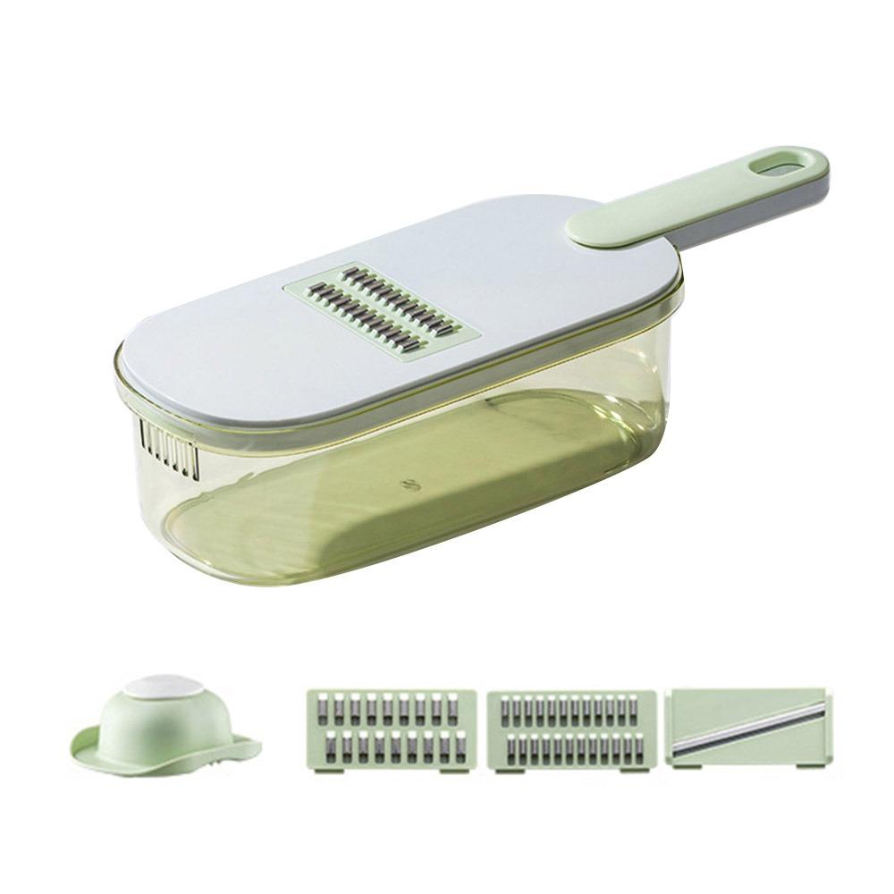 Durable 6 In 1 Vegetable Slicer Stainless Steel Multifunctional Cheese Grater Manual Potato Julienne Shredder Kitchen