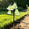 Cordless Garden Decor for Walkways Solar Stake Light, Auto On Off 6 Lily of The Valley Landscape Lighting Lawn Outdoor Waterproof LED