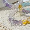 Natural Citrine Amethyst Aquamarine Duobao Bracelet, Women's Transparent Crystal Bracelet Can Come To the Picture.