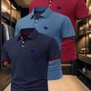 3 Stück Herren Poloshirt Mode Business Casual Kragen, Bequem Sommer Atmungsaktiv Kurzarm Kragen Poloshirt Oberteil Geschenk