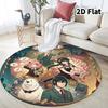 Spy Family Round Area Rug Carpet Rug For Living Room Bedroom Sofa Playroom Decor Nonslip Floor Mat