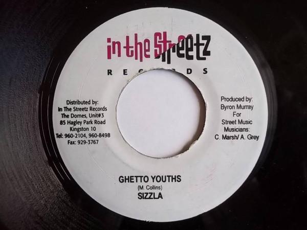 

7inch Record SIZZLA Ghetto Youths NONE In The Streetz Jamaica Reggae Ska Dub Used