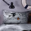 Halloween Theme Duvet Cover Set Funny Witch Skull Pumpkin Print Bedding Set Soft Breathable Duvet Cover For Bedroom Decor
