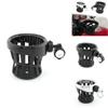 Universal Motorcycle Cup Holder Sturdy Design For 21.8 To 25.4mm Diameter Black Color