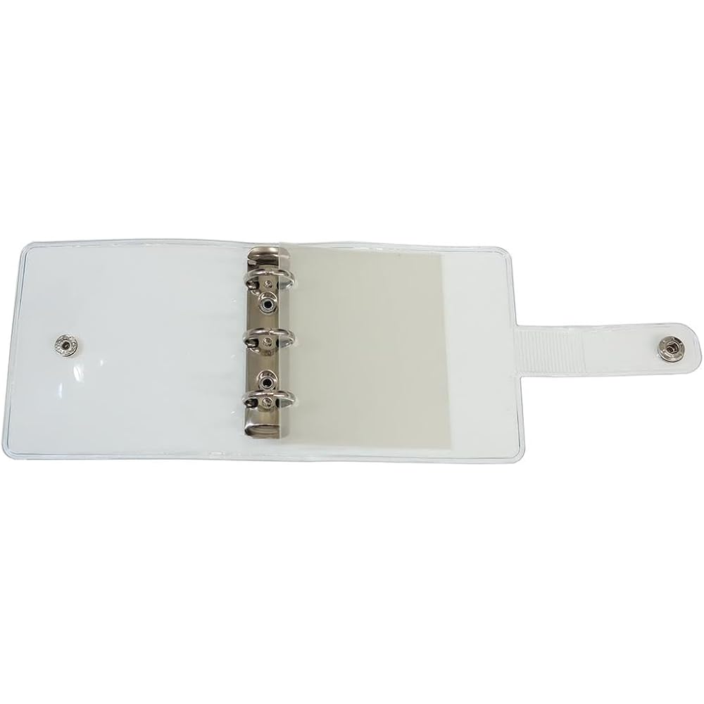 Kamio Japan Mini Clear Seal Binder Glitter Clear 231305
