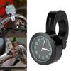 Waterproof Aluminum Alloy Handlebar Mount Clock Watch for Universal Motorcycles (Black)