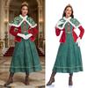 Halloween Witch Costume For Women With Polyester Fabric And Crown For Cosplay And Stage Performances