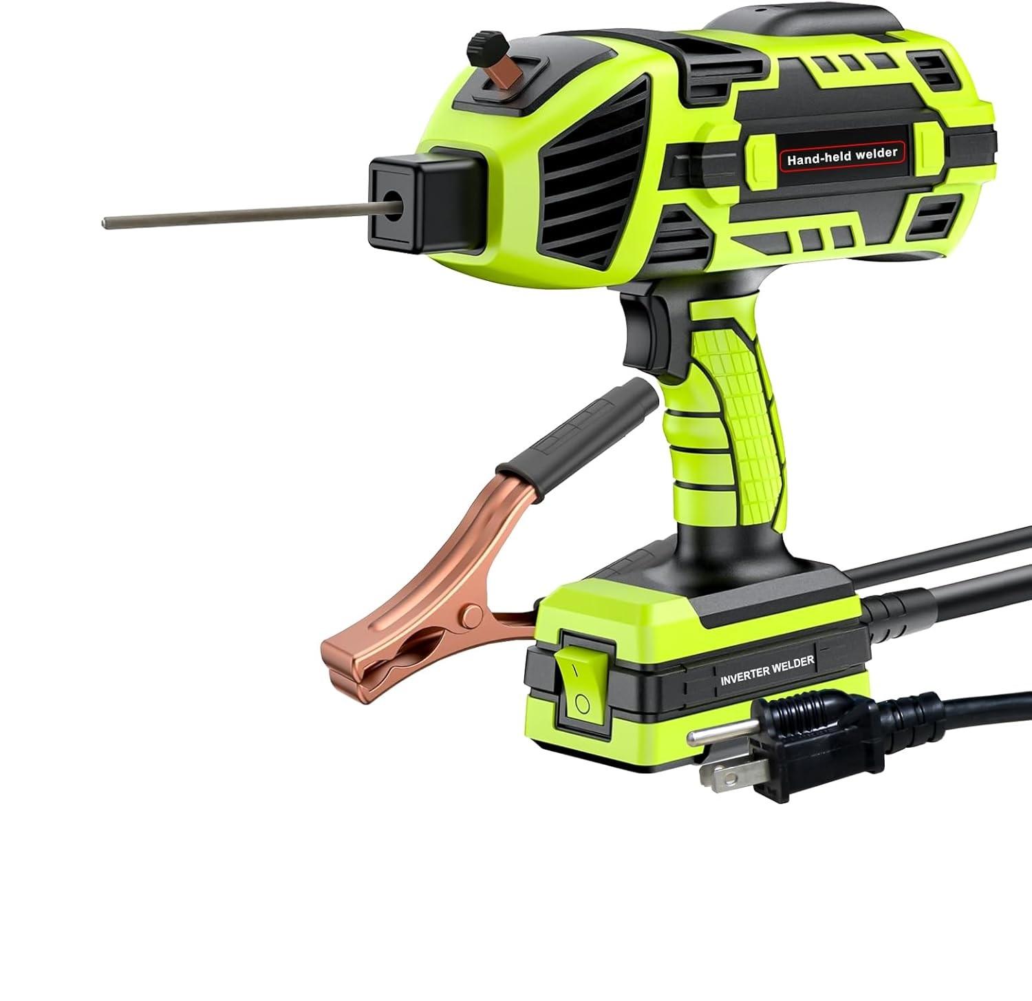 

Ручной сварочный аппарат 4600 Вт, 110 В/220 В ± 15%, бытовой электрический аппарат для дуговой сварки, портативный автоматический цифровой интеллектуальный инструмент EU зелёный